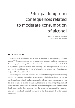 Principal long term consequences related to moderate consumption