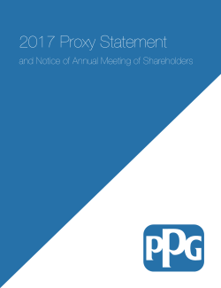 2017 Proxy Statement - PPG Investor Center
