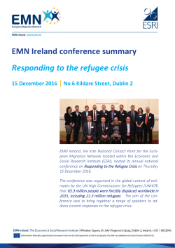 EMN Ireland conference summary Responding to the refugee crisis