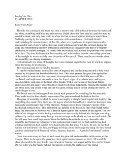 Lord of the Flies CHAPTER FIVE