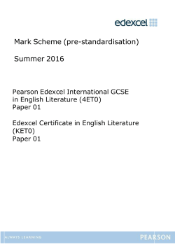 Mark Scheme - Edexcel