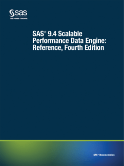 SAS® 9.4 Scalable Performance Data Engine