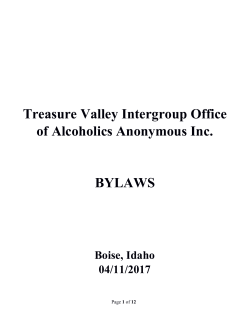 Current Intergroup TVICO Bylaws
