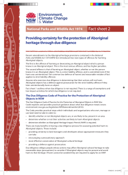 Fact Sheet 2 - Office of Environment and Heritage