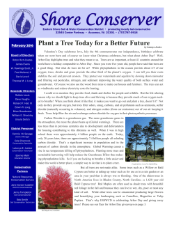 2016 Shore Conserver Newsletter