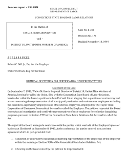 171 - Connecticut Department of Labor