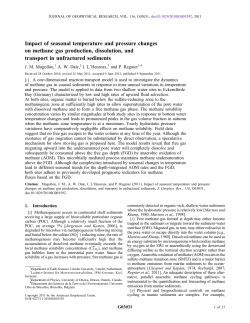 Impact of seasonal temperature and pressure changes on methane