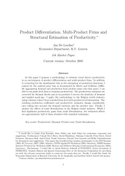 Product Differentiation, Multi-Product Firms and Structural Estimation