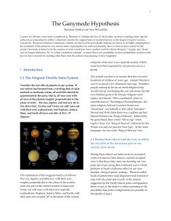 The Ganymede Hypothesis