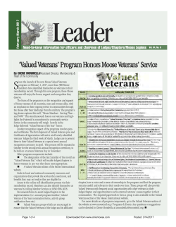 Feb-Mar 2017 Moose Leader Issue