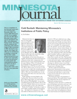 Cold Sunbelt - Citizens League