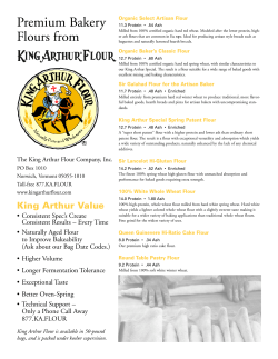 Premium Bakery Flours from