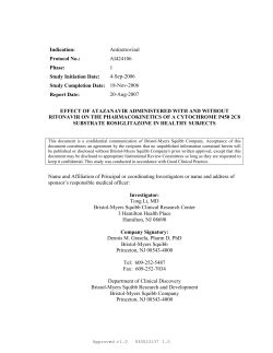4-Sep-2006 Study Completion Date: 18-Nov-2006 - Bristol