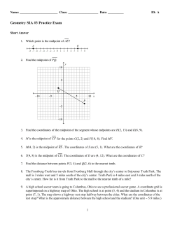 Geometry SIA #3 Practice Exam