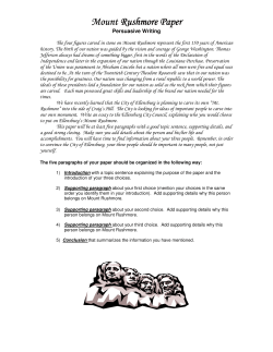 Mount Rushmore Paper