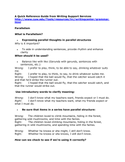 A Quick Reference Guide from Writing Support Services http://www