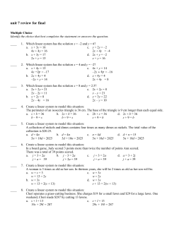 unit 7 review for final