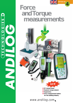 Force and Torque measurements