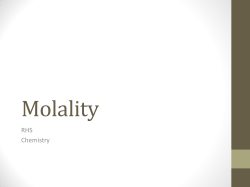Molality