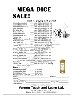 MEGA DICE SALE - Vernon Teach and Learn