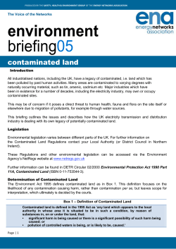 environment briefing05 - Energy Networks Association