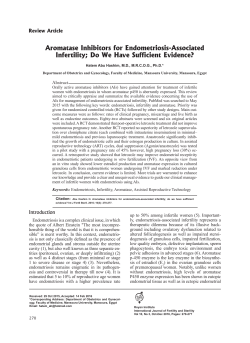 Aromatase Inhibitors for Endometriosis