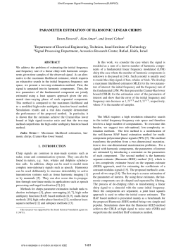 Parameter Estimation of Harmonic Linear Chirps