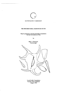 The specimen shell resources of Fiji