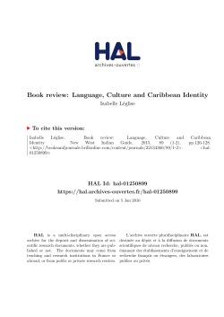 Book review: Language, Culture and Caribbean Identity