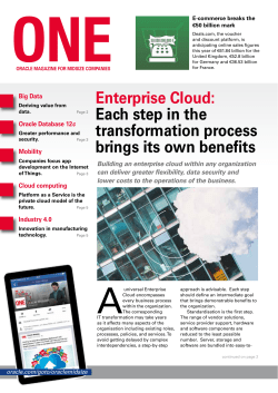 Enterprise Cloud: Each step in the transformation process