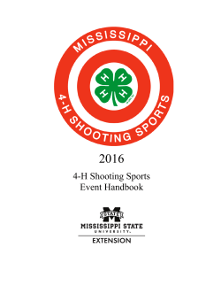 2016 4-H Shooting Sports Event Handbook