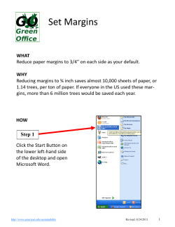 Set Margins - american.edu