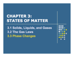 phase changes - Lyndhurst Schools