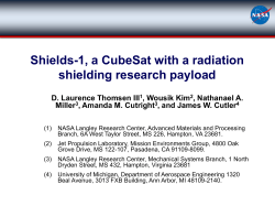 Shields-1, a CubeSat with a radiation shielding research payload