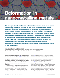 nanocrystalline metals