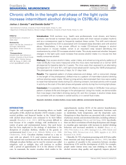 Chronic shifts in the length and phase of the light cycle increase