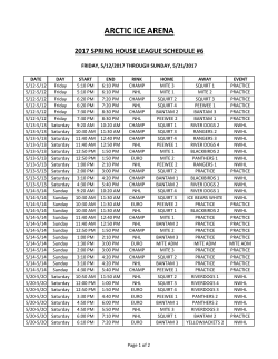 arctic ice arena 2017 spring house league schedule #6