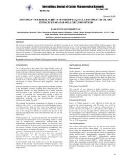 invitro antimicrobial activity of psidium guajava l. leaf essential oil
