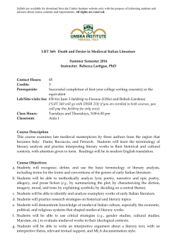 Course Syllabus - The Umbra Institute