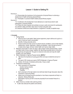 Lesson 1: Guide to Getting Fit