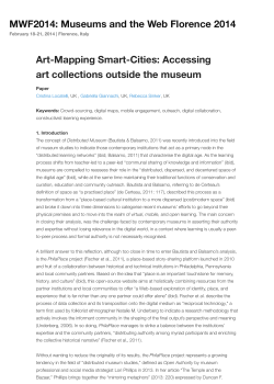 Accessing art collections outside the museum MWF2014