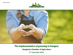 The implementation of greening in Hungary