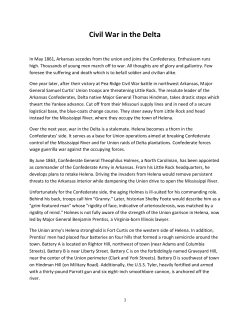 Civil War in the Delta - the Delta Cultural Center
