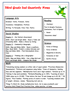 Third Grade 2nd Quarterly News
