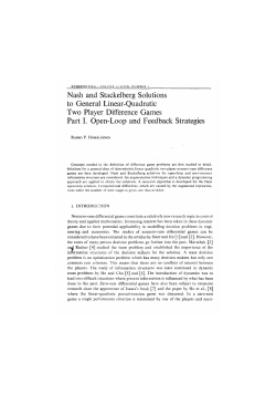 Nash and Stackelberg Solutions to General Linear