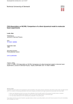 CH4 dissociation on Ni(100)