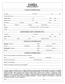 MGA New Patient Paperwork