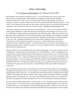 History of Storytelling From The Basics of Storytelling by