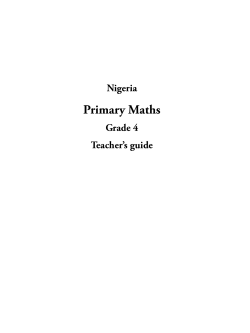 New General Mathematics for Primary 4