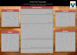 Introduction Suggestions Effective Teaching Method Conclusion